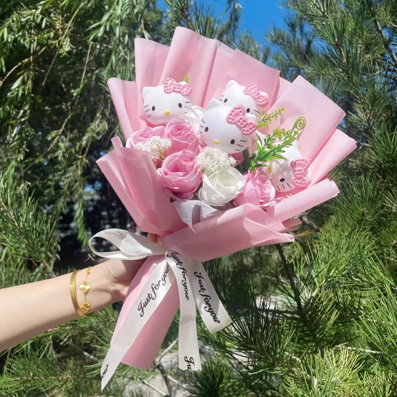 Kawaii Blumenstrauß Kuscheltier – Das süßeste Geschenk für deine Freundin 💖